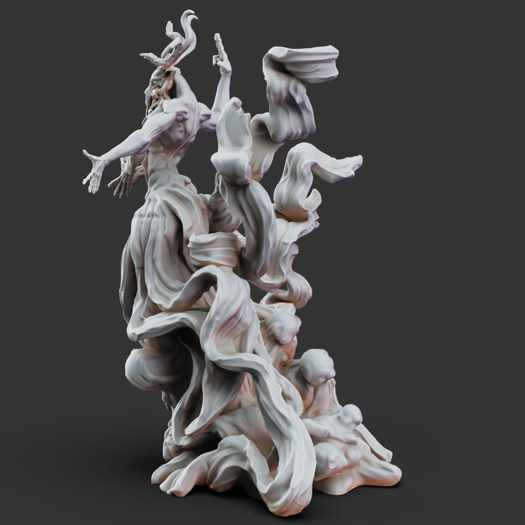 Bringer of Change - 3D Printable TTRPG - PRESUPPORTED - 32mm 3D print model_7