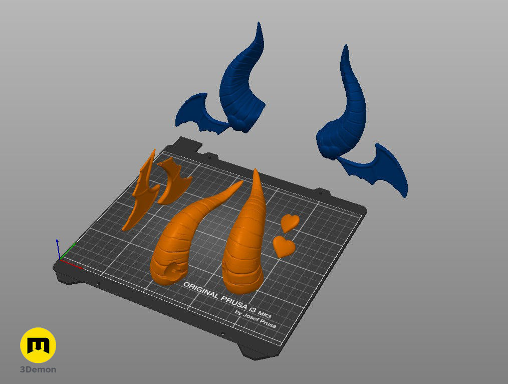 Ironmouse horns Virtual Youtuber 3D print model_5