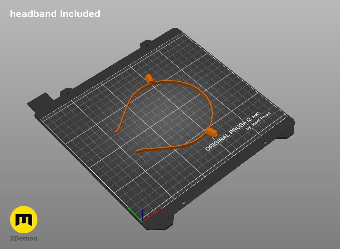 Ironmouse horns Virtual Youtuber 3D print model_6