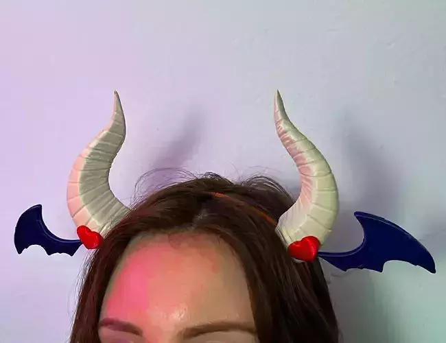 Ironmouse horns Virtual Youtuber 3D print model