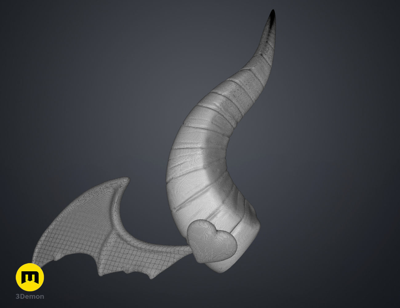 Ironmouse horns Virtual Youtuber 3D print model_10