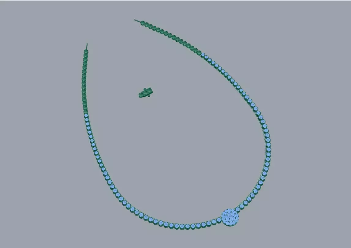 necklace 3D print model_0