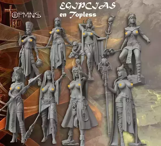 EGYPTIAN PHARAOHEN WARRIORS 3D print model