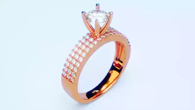 Engagement Ring 42 3D print model