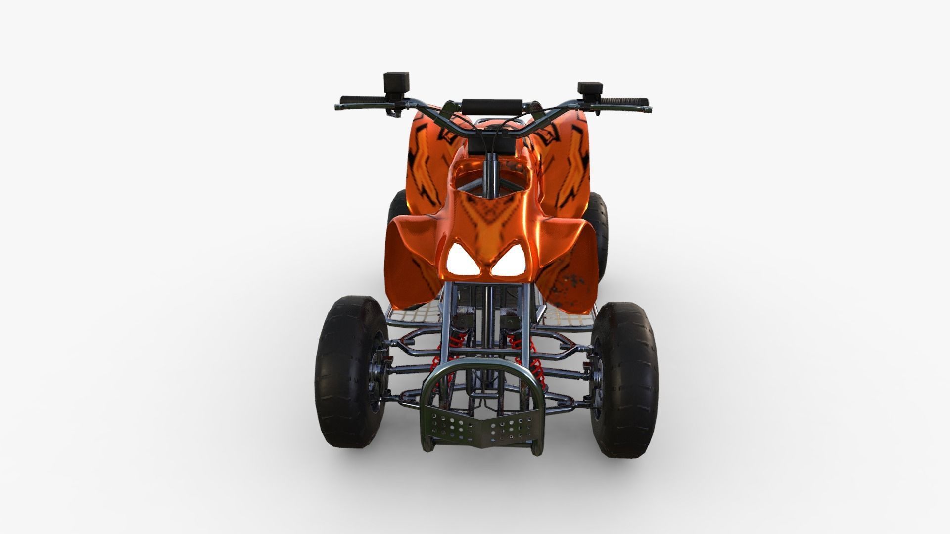 Quad Bike  Low-poly 3D model_2
