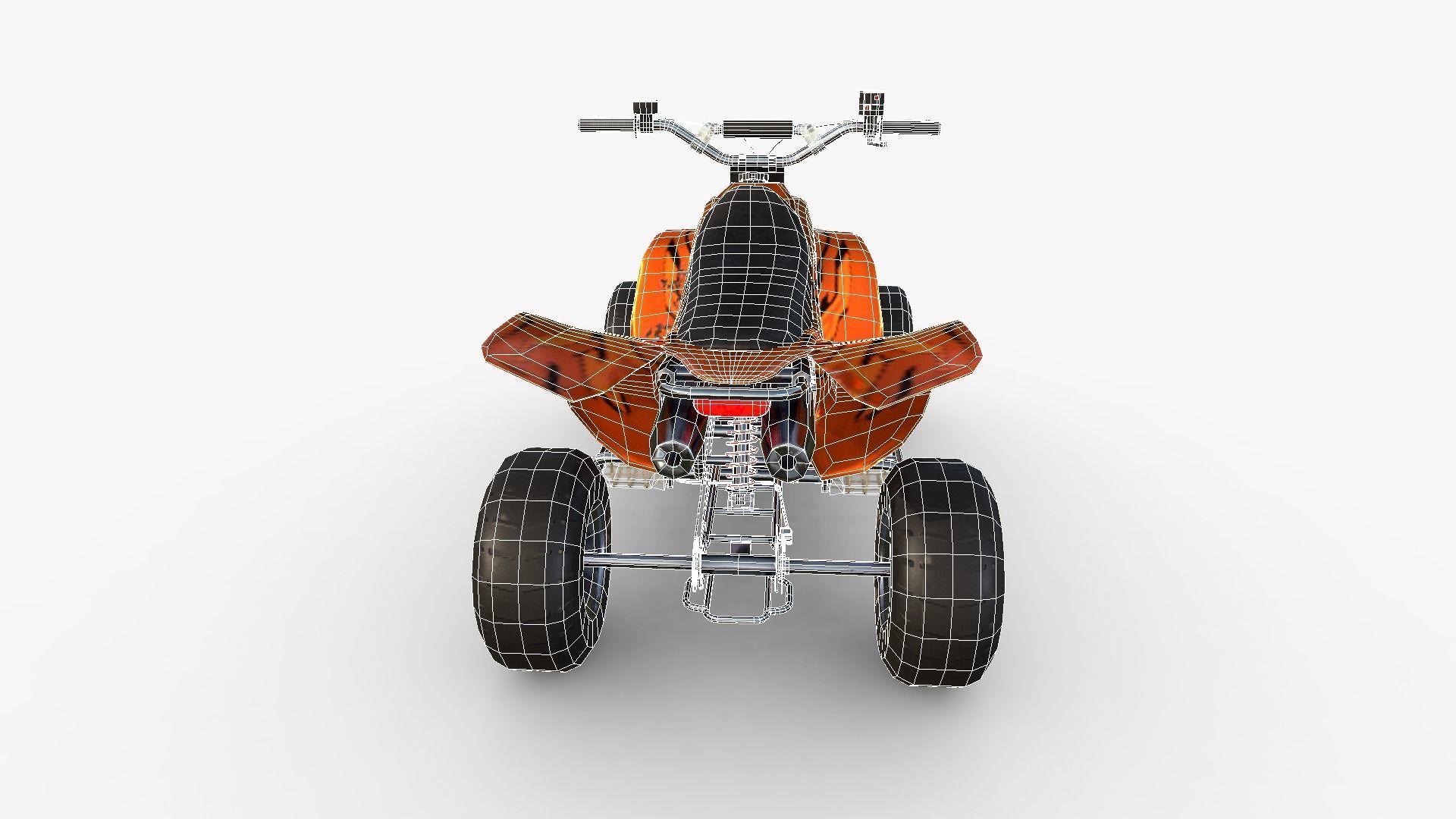 Quad Bike  Low-poly 3D model_19