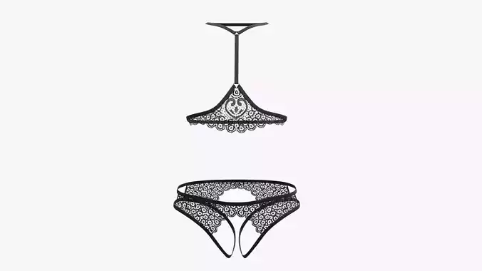 Sexy Lingerie SS27 Low-poly 3D model