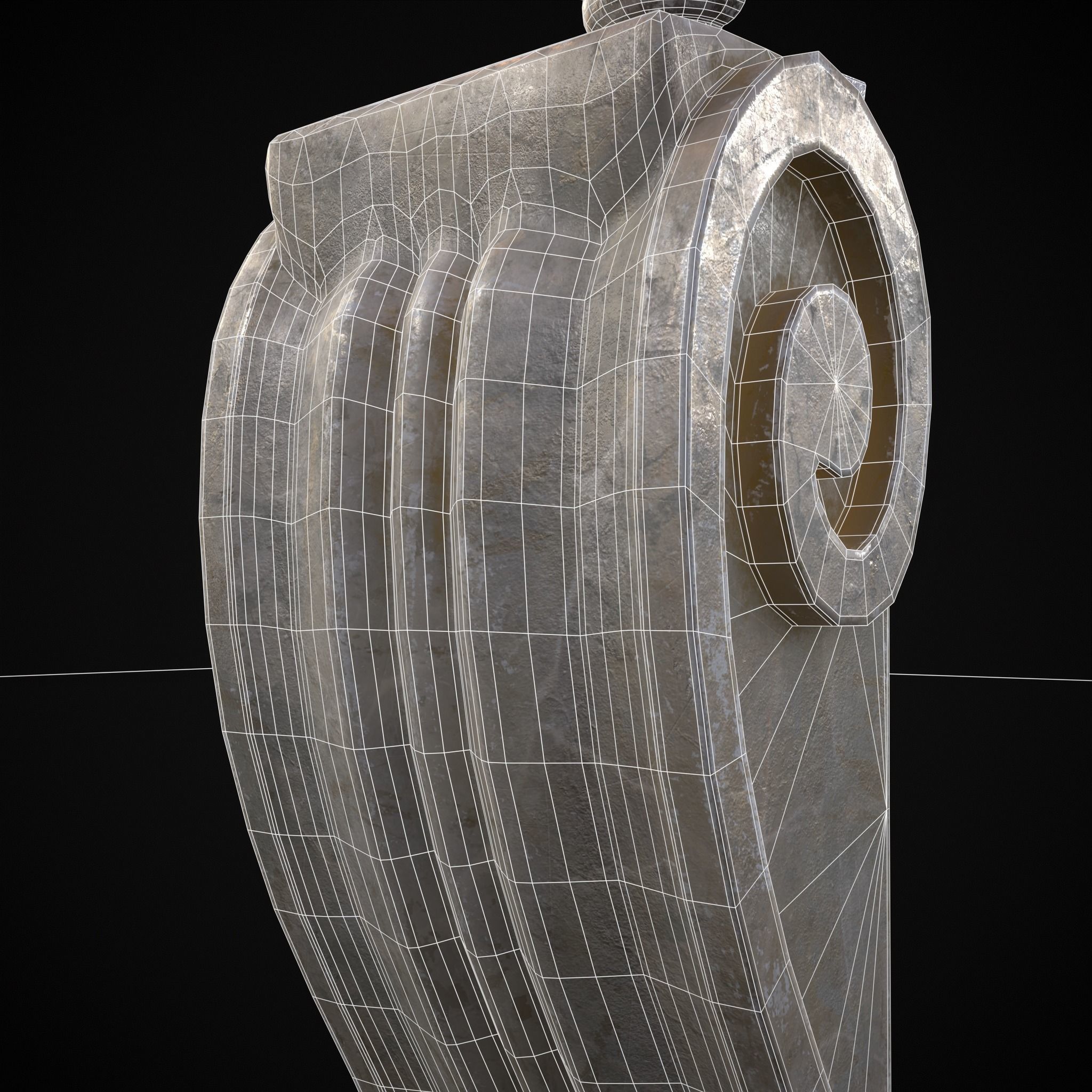 Decorative Wall Candelabra Low-poly 3D model_16