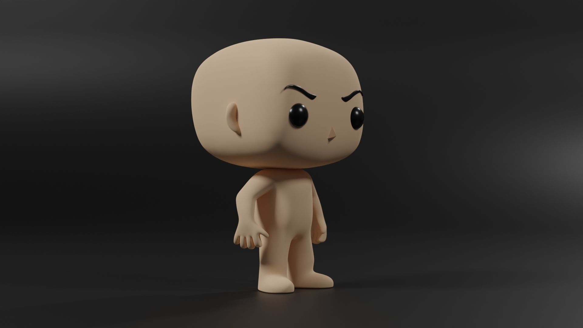 Funko Vinyl Figure Base Low-poly 3D model_1