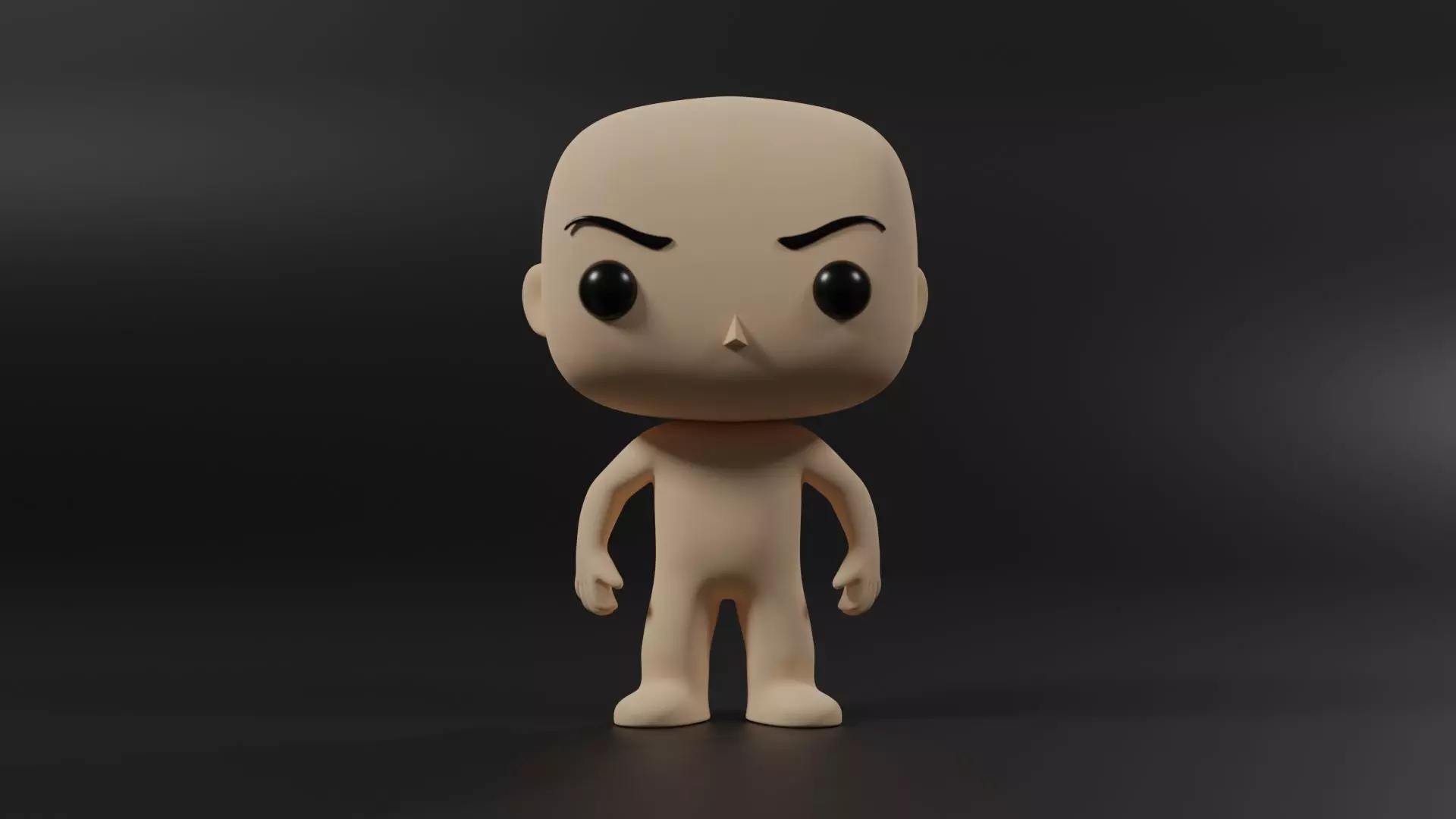 Funko Vinyl Figure Base Low-poly 3D model_0