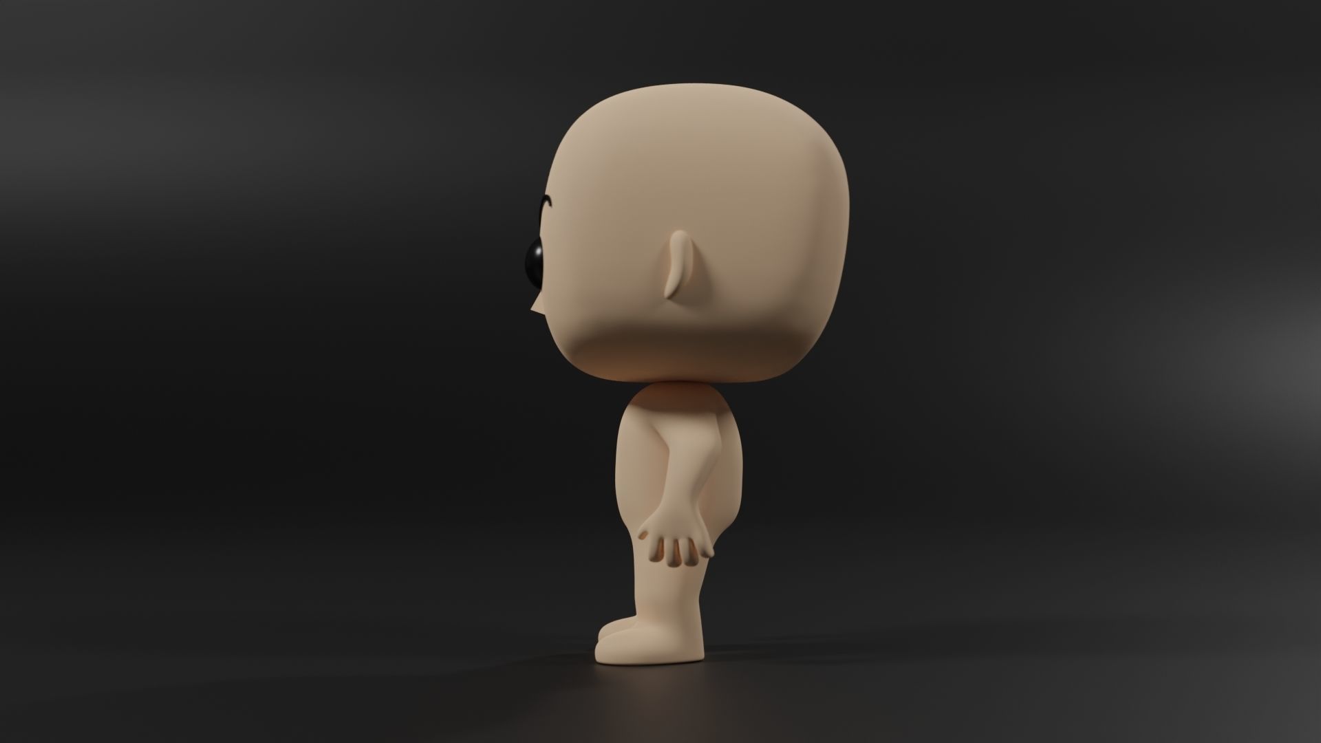 Funko Vinyl Figure Base Low-poly 3D model_2