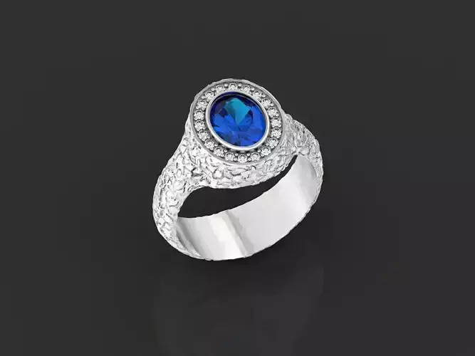 man ring with texture 877