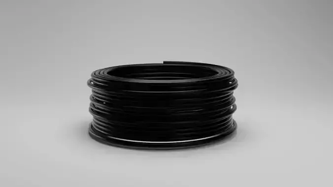 Cable Coil  Free low-poly 3D model