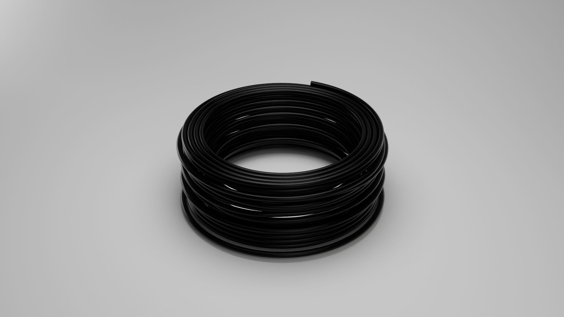 Cable Coil  Free low-poly 3D model_2