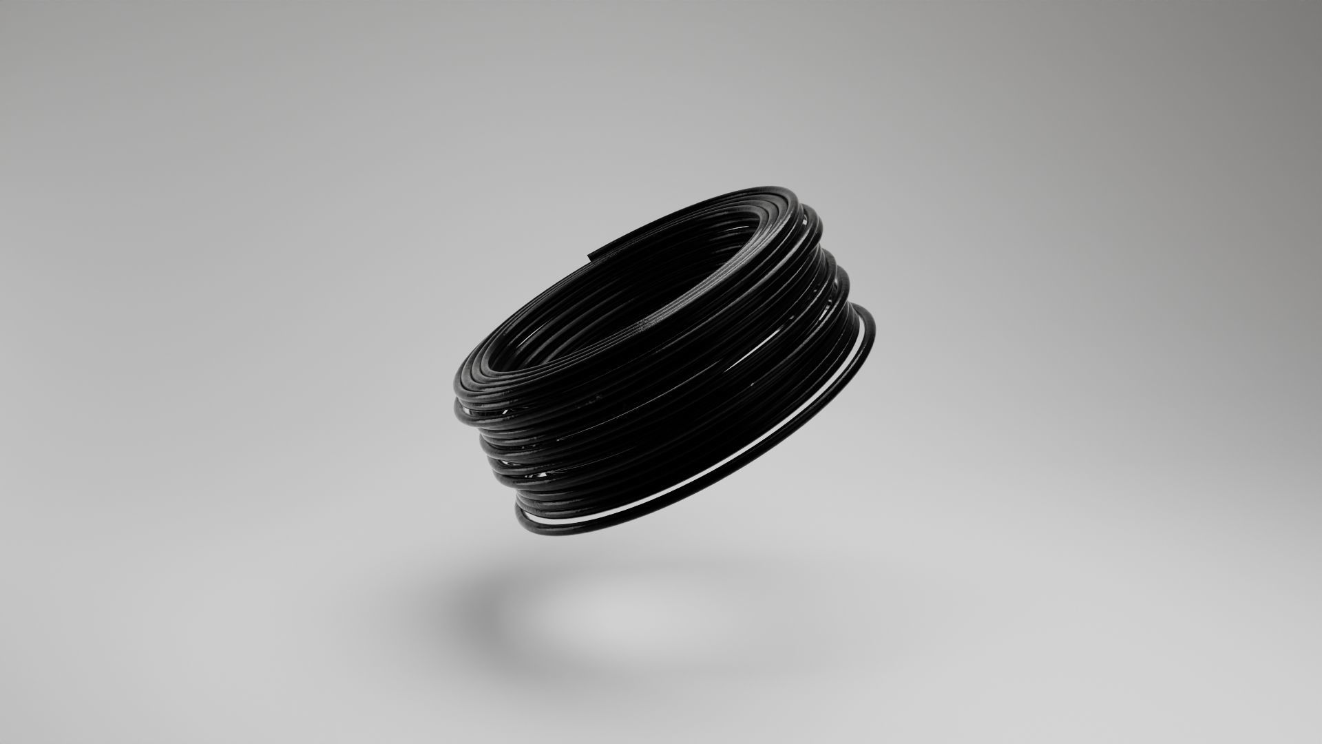 Cable Coil  Free low-poly 3D model_1