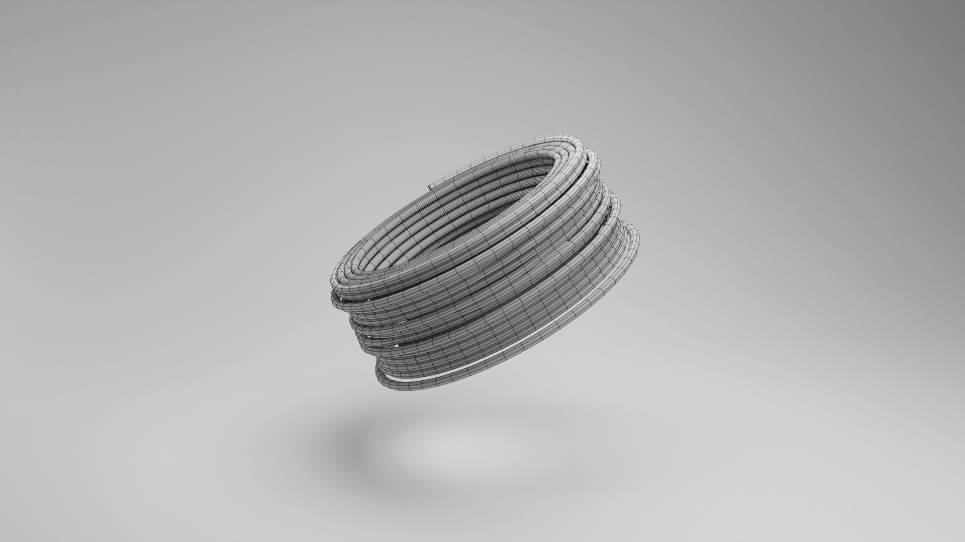 Cable Coil  Free low-poly 3D model_6