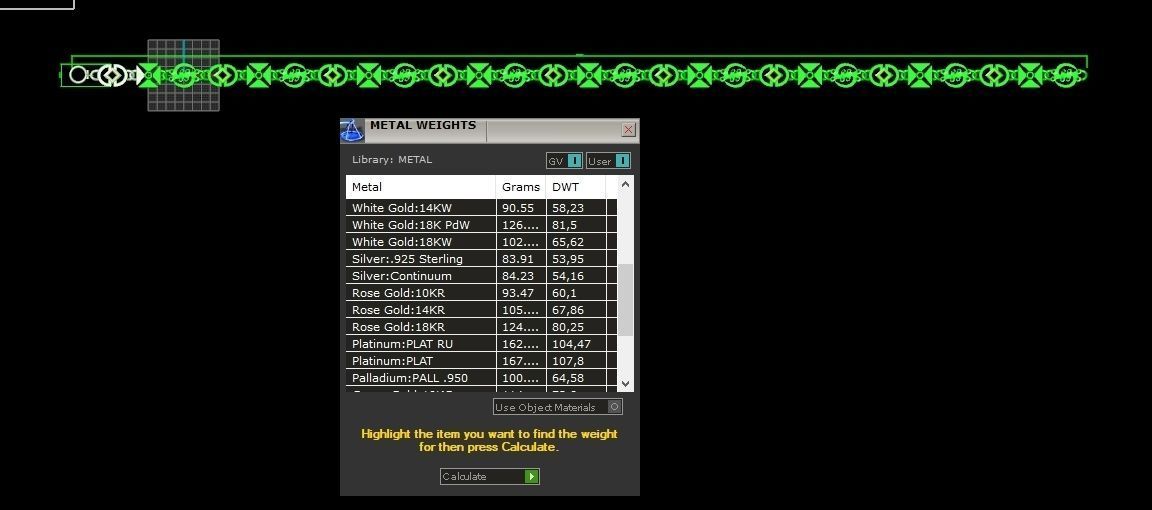 unisex bracelet chain three colors 879 3D print model_7