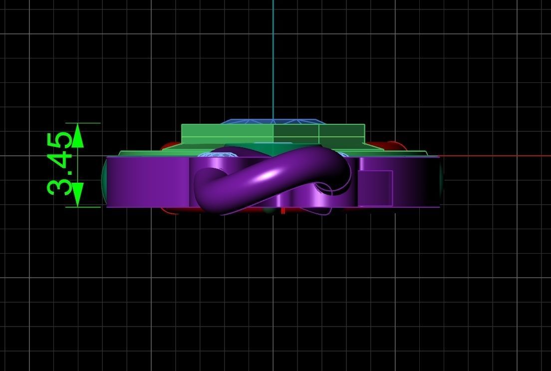 unisex bracelet chain three colors 879 3D print model_5