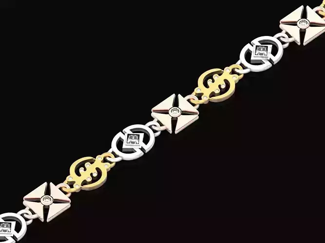 unisex bracelet chain three colors 879
