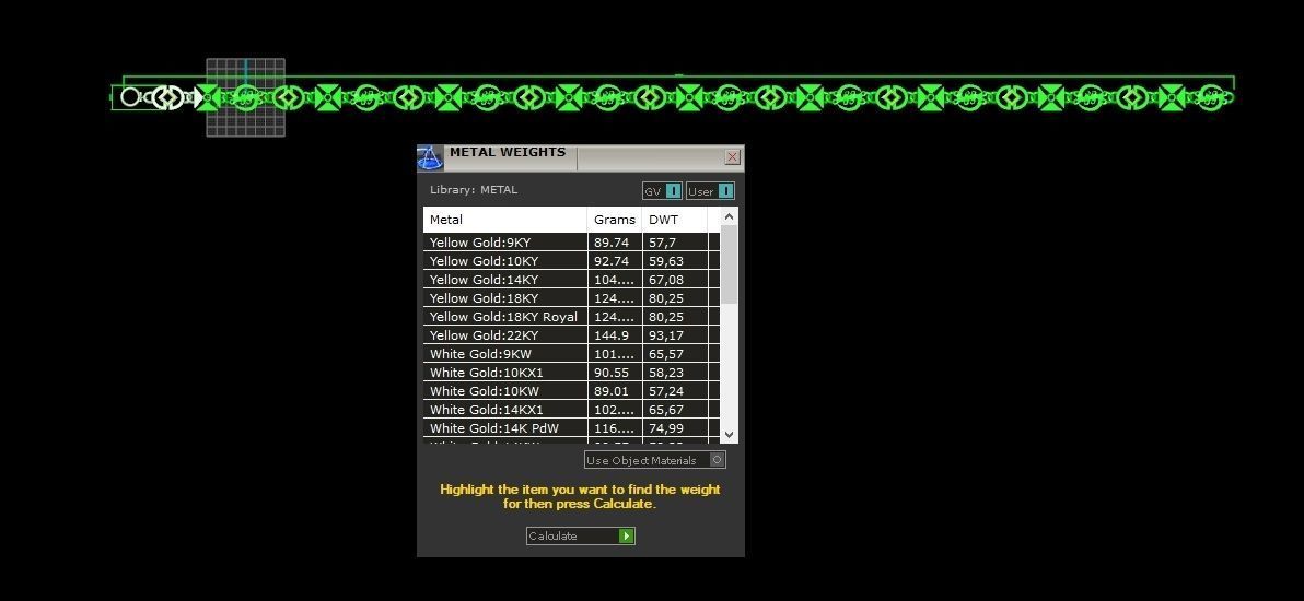 unisex bracelet chain three colors 879 3D print model_8