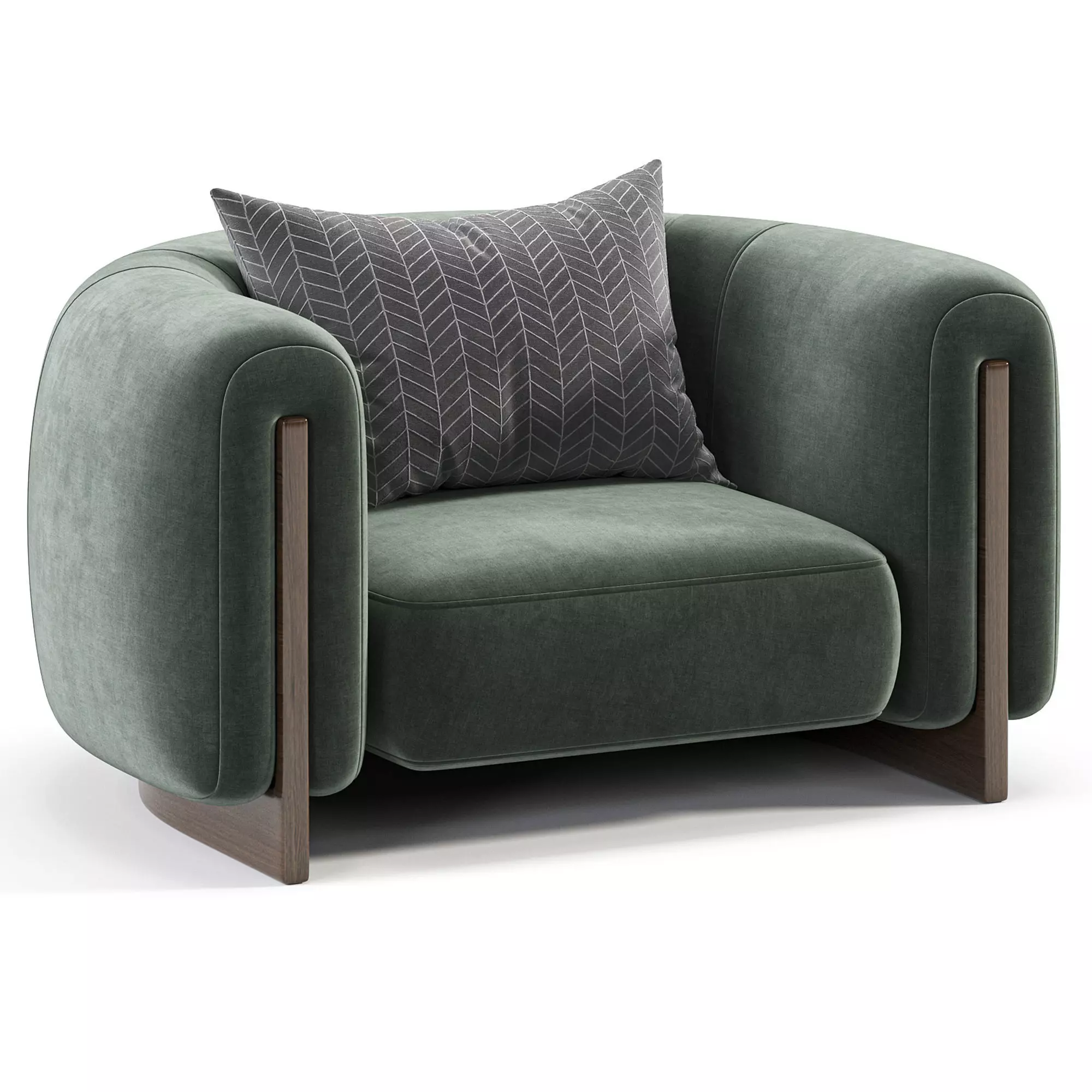 Minuit Armchair by Stephane Parmentier 3D model_0