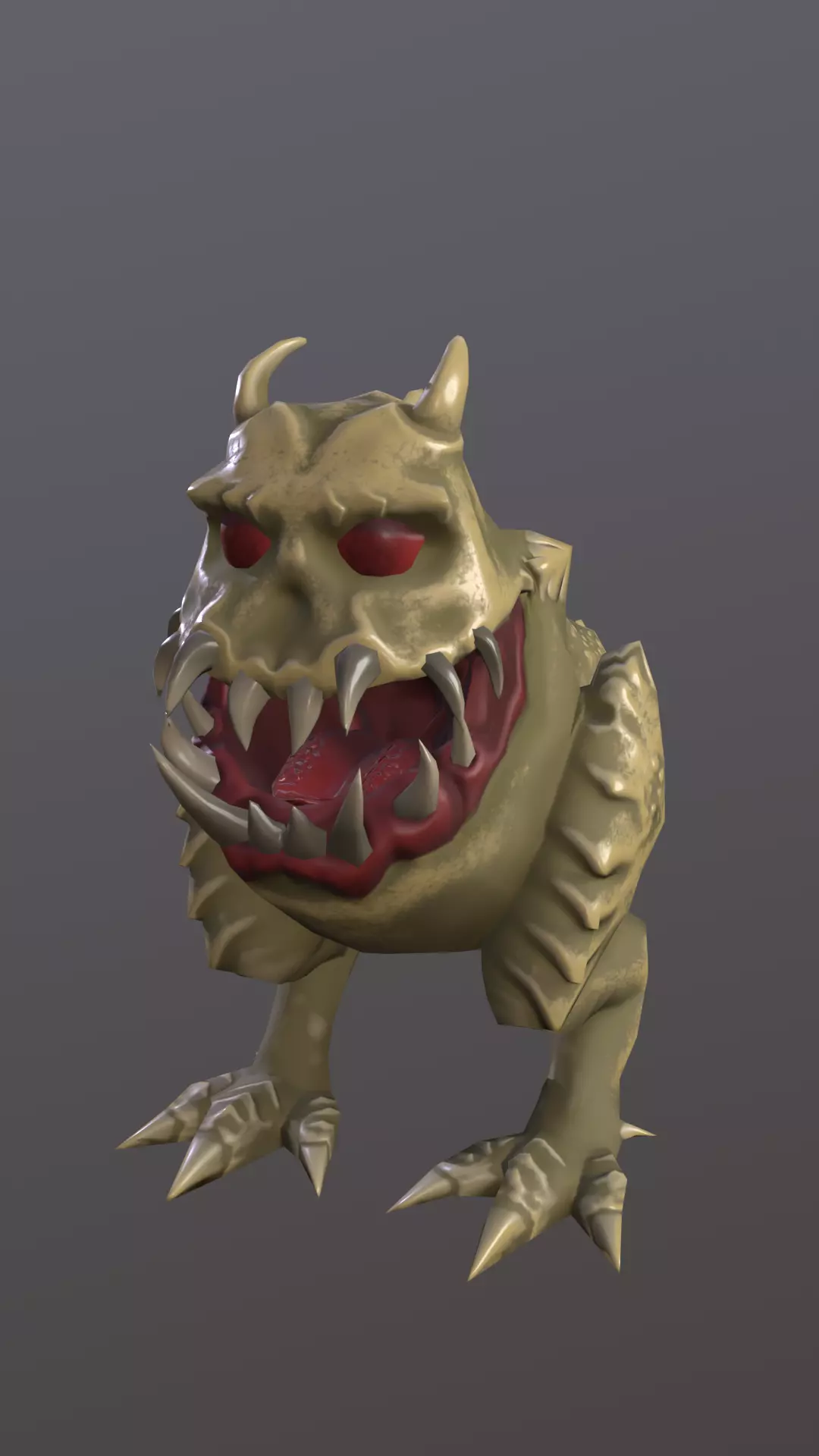 monster Free low-poly 3D model_0