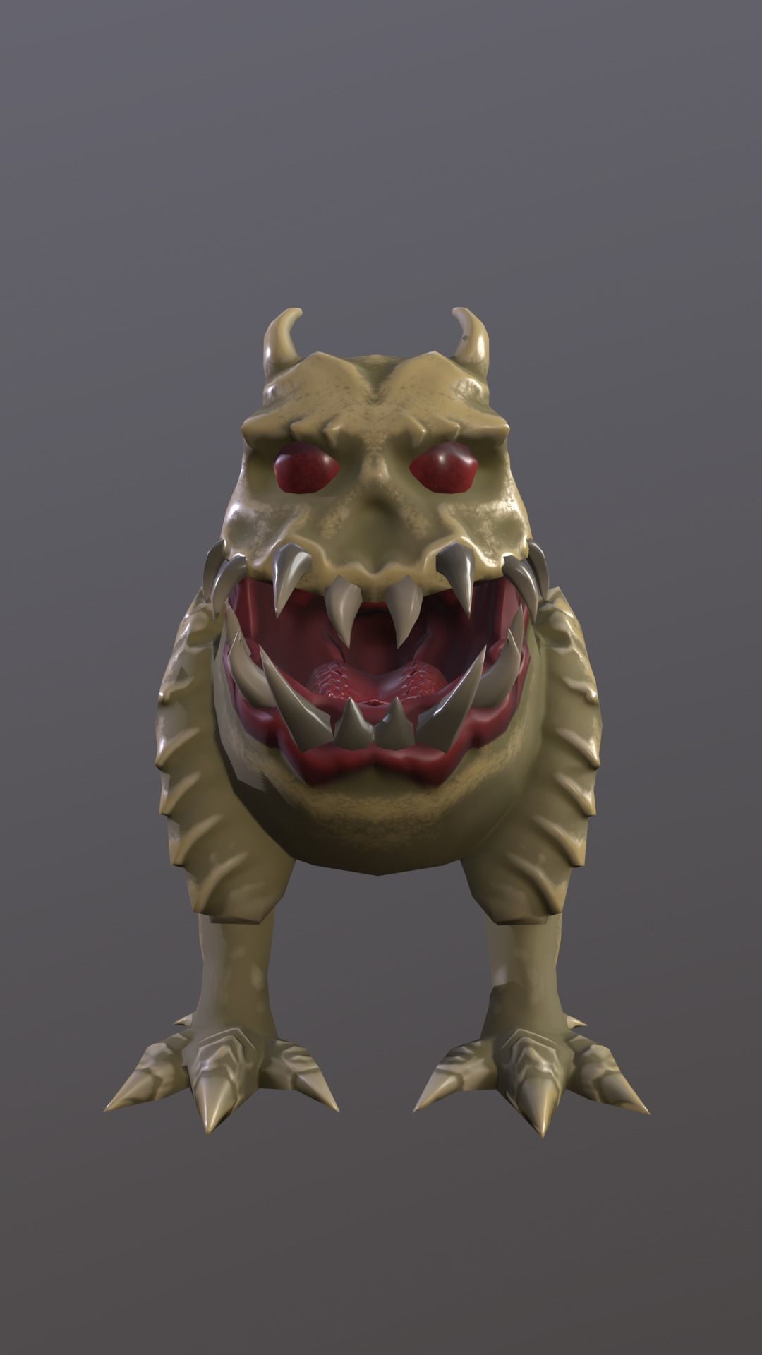 monster Free low-poly 3D model_2