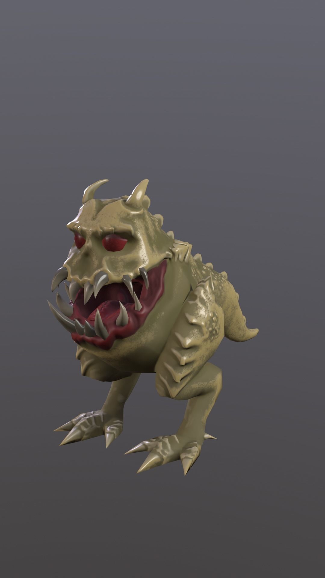 monster Free low-poly 3D model_3