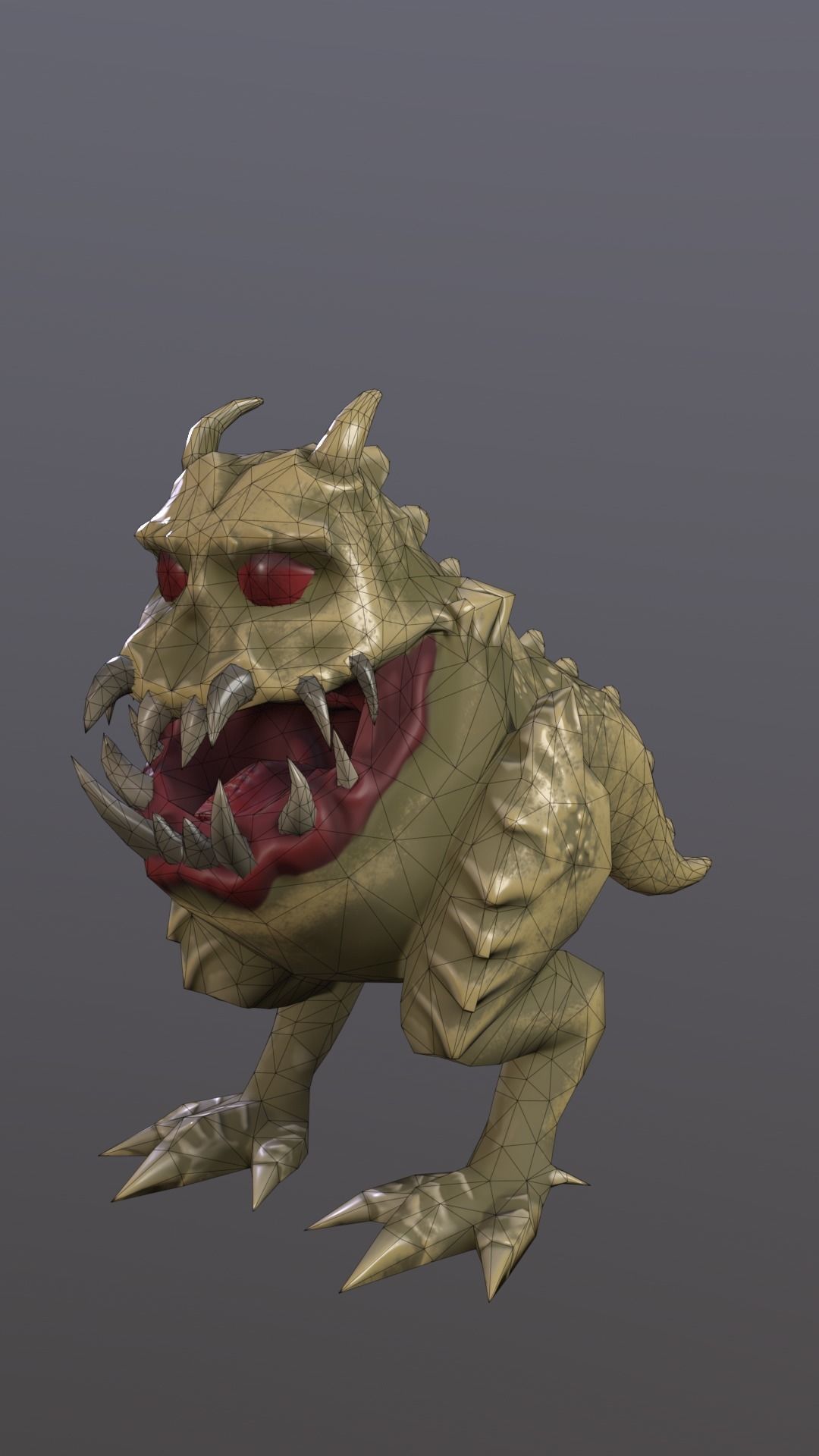 monster Free low-poly 3D model_4