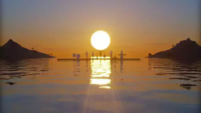 Sun On The Horizon 3D model