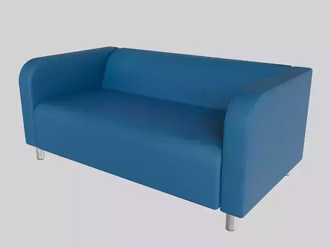 Blue Fabric Sofa