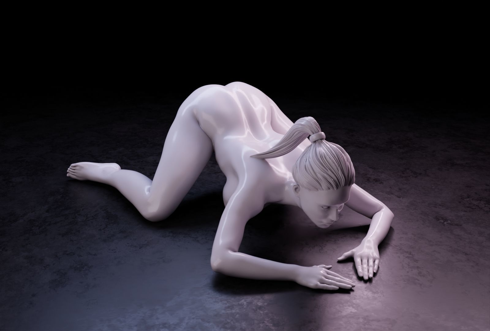 Sexy girl 127 3D print model_3