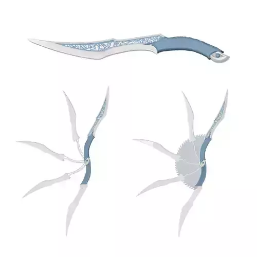 PRINCESS KITANA FAN BLADE MORTAL KOMBAT 1 BY CC3D 3D print model