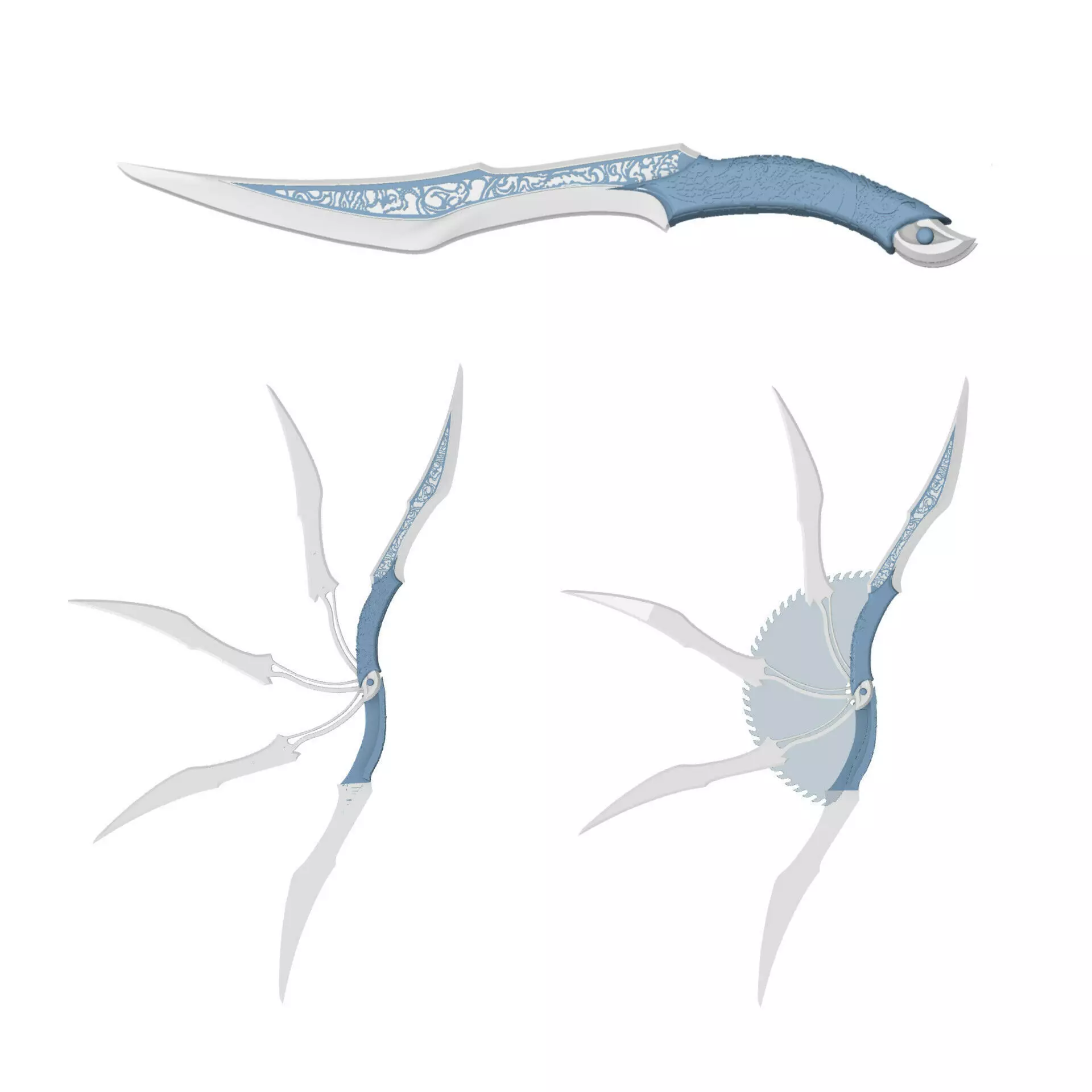 PRINCESS KITANA FAN BLADE MORTAL KOMBAT 1 BY CC3D 3D print model_0