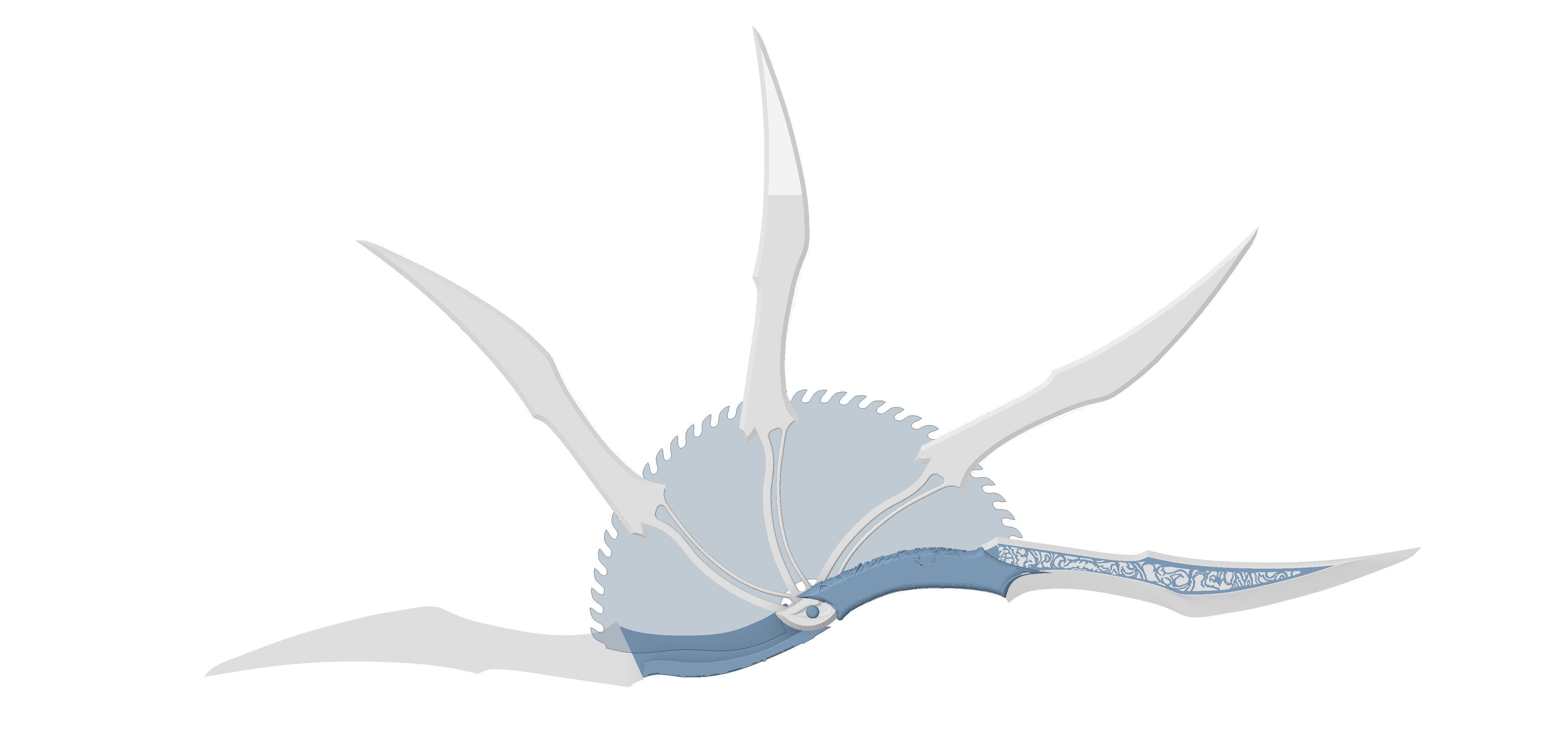 PRINCESS KITANA FAN BLADE MORTAL KOMBAT 1 BY CC3D 3D print model_3