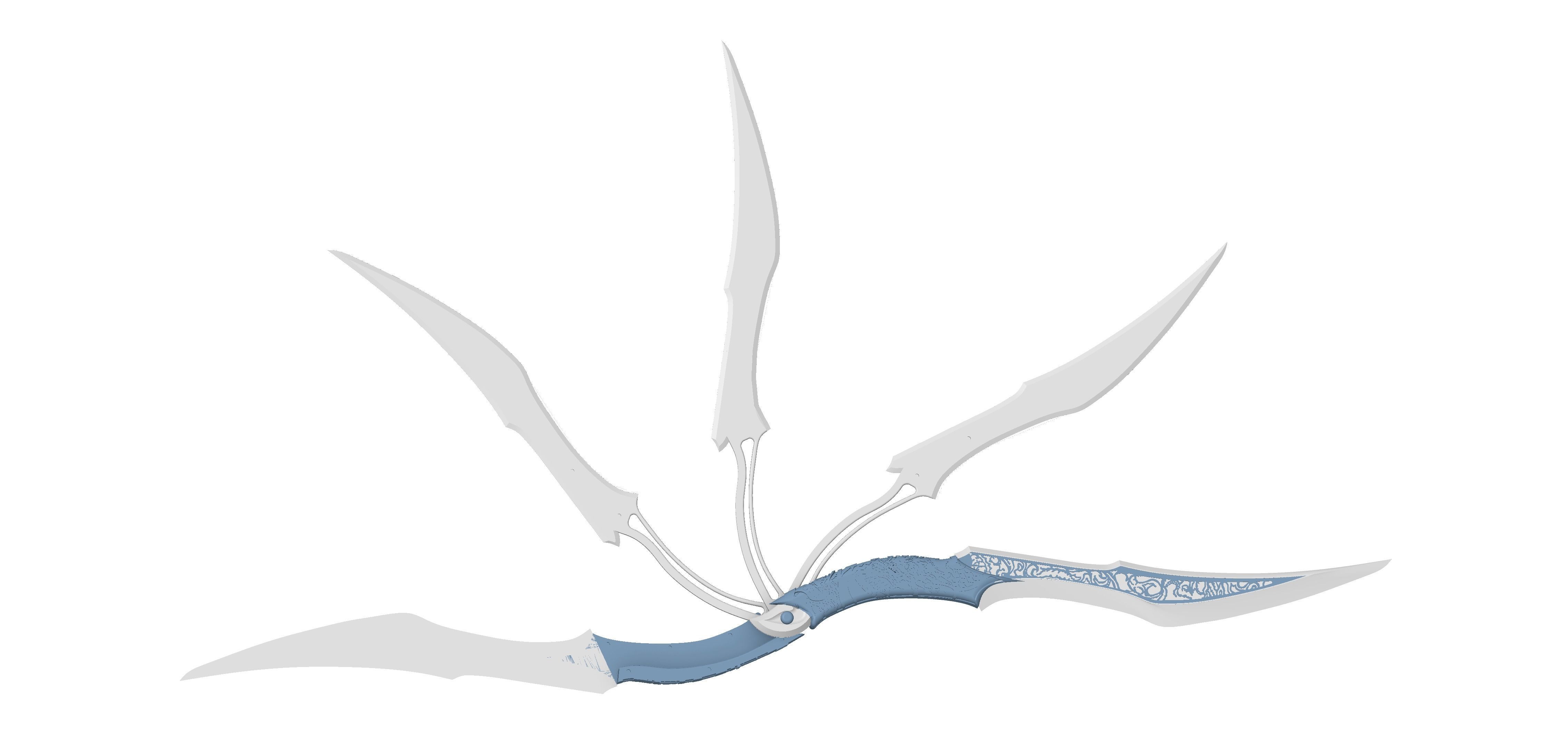 PRINCESS KITANA FAN BLADE MORTAL KOMBAT 1 BY CC3D 3D print model_2