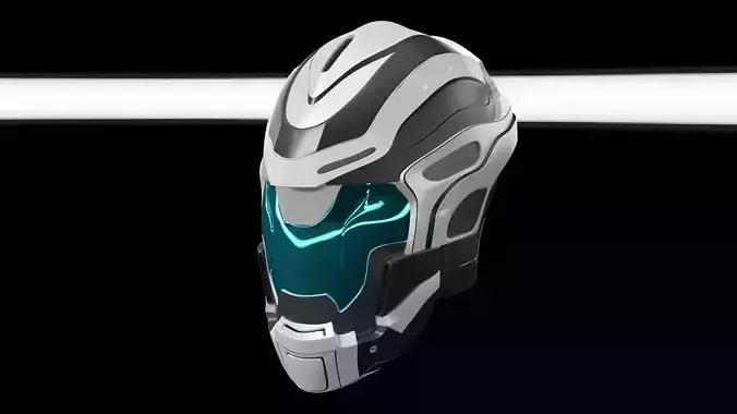 futuristic helmet