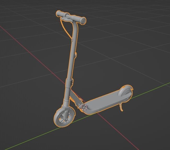 Kick Scooter for Kids - 3d Model 3D model_3