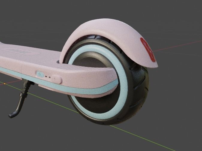 Kick Scooter for Kids - 3d Model 3D model_5