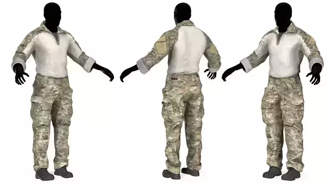 CRYE PRECISION COMBAT UNIFORM Low-poly 3D model
