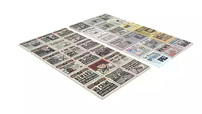Newspapers Lego Tiles Set