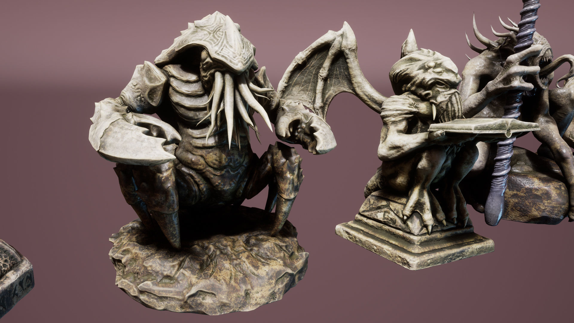 Abyss temple Low-poly 3D model_7