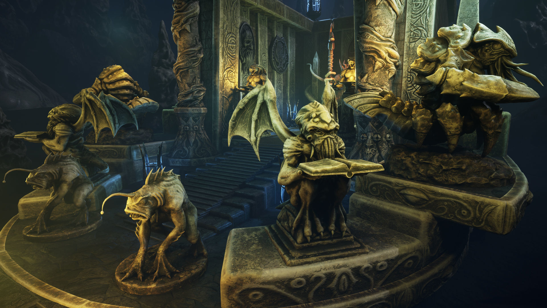 Abyss temple Low-poly 3D model_2