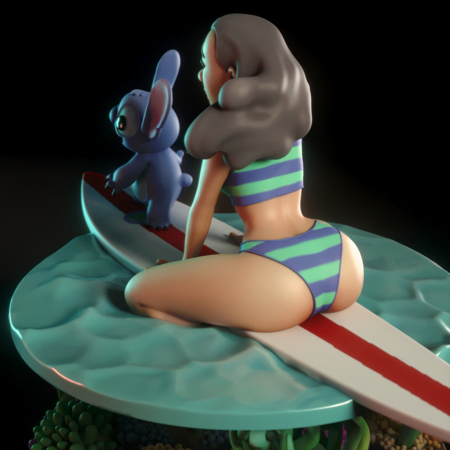 Nani Pelekai 3D print model_4