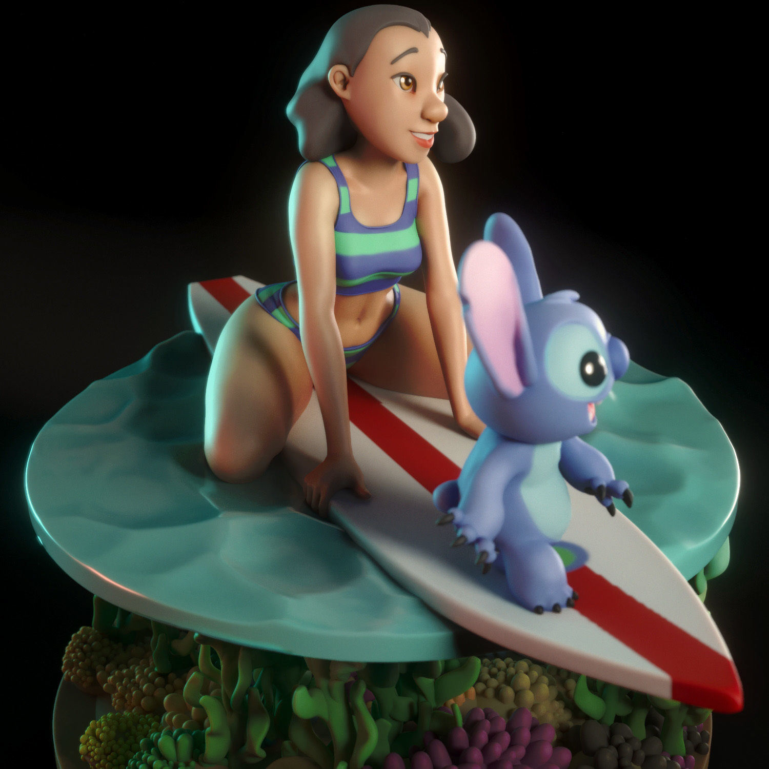 Nani Pelekai 3D print model_1