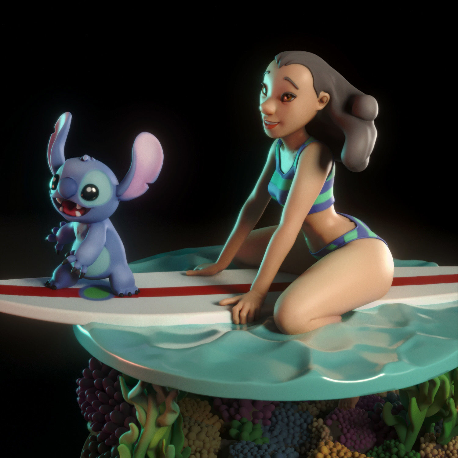 Nani Pelekai 3D print model_5