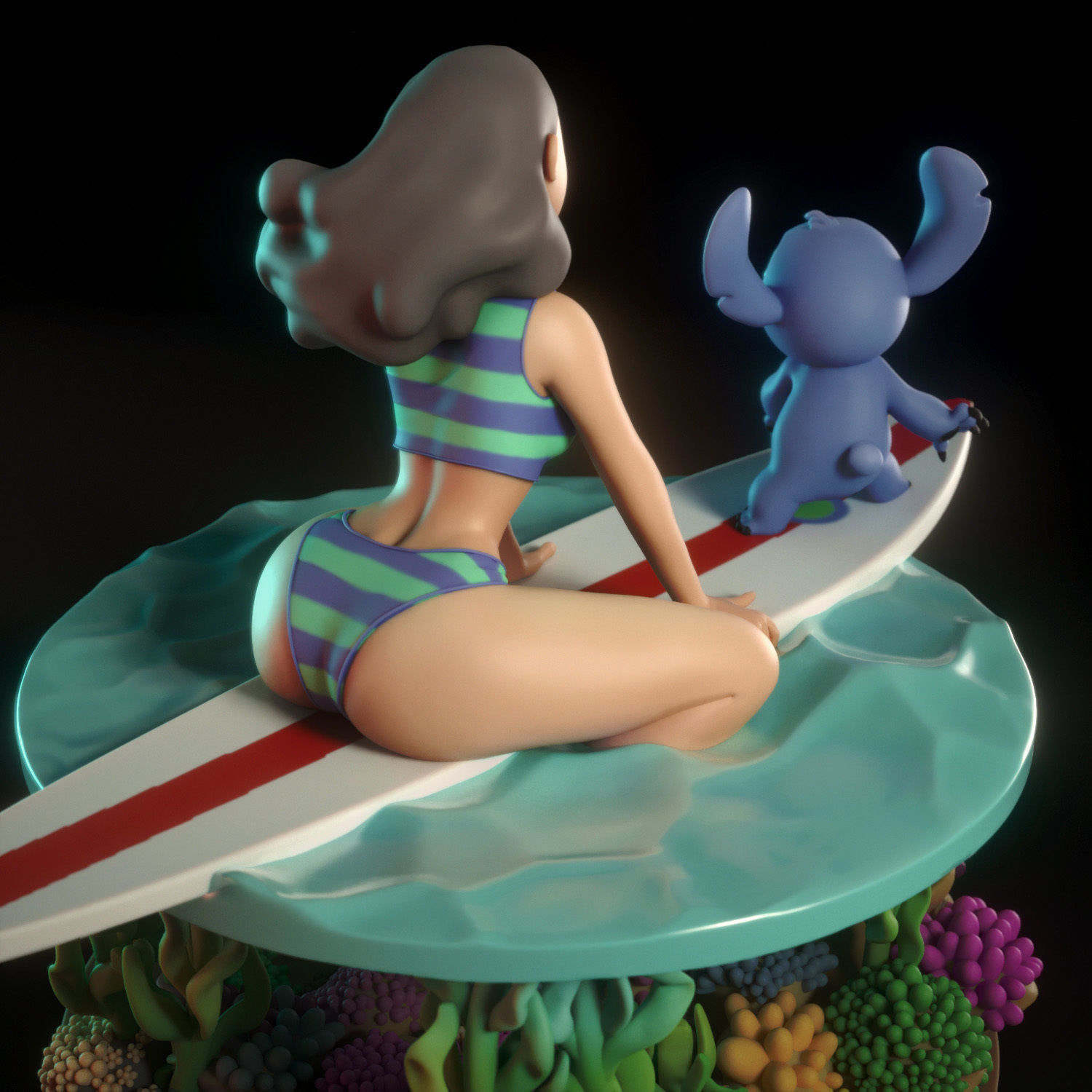 Nani Pelekai 3D print model_3
