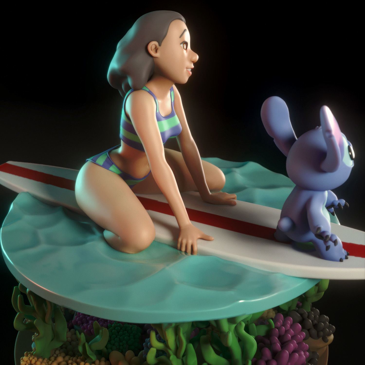 Nani Pelekai 3D print model_2