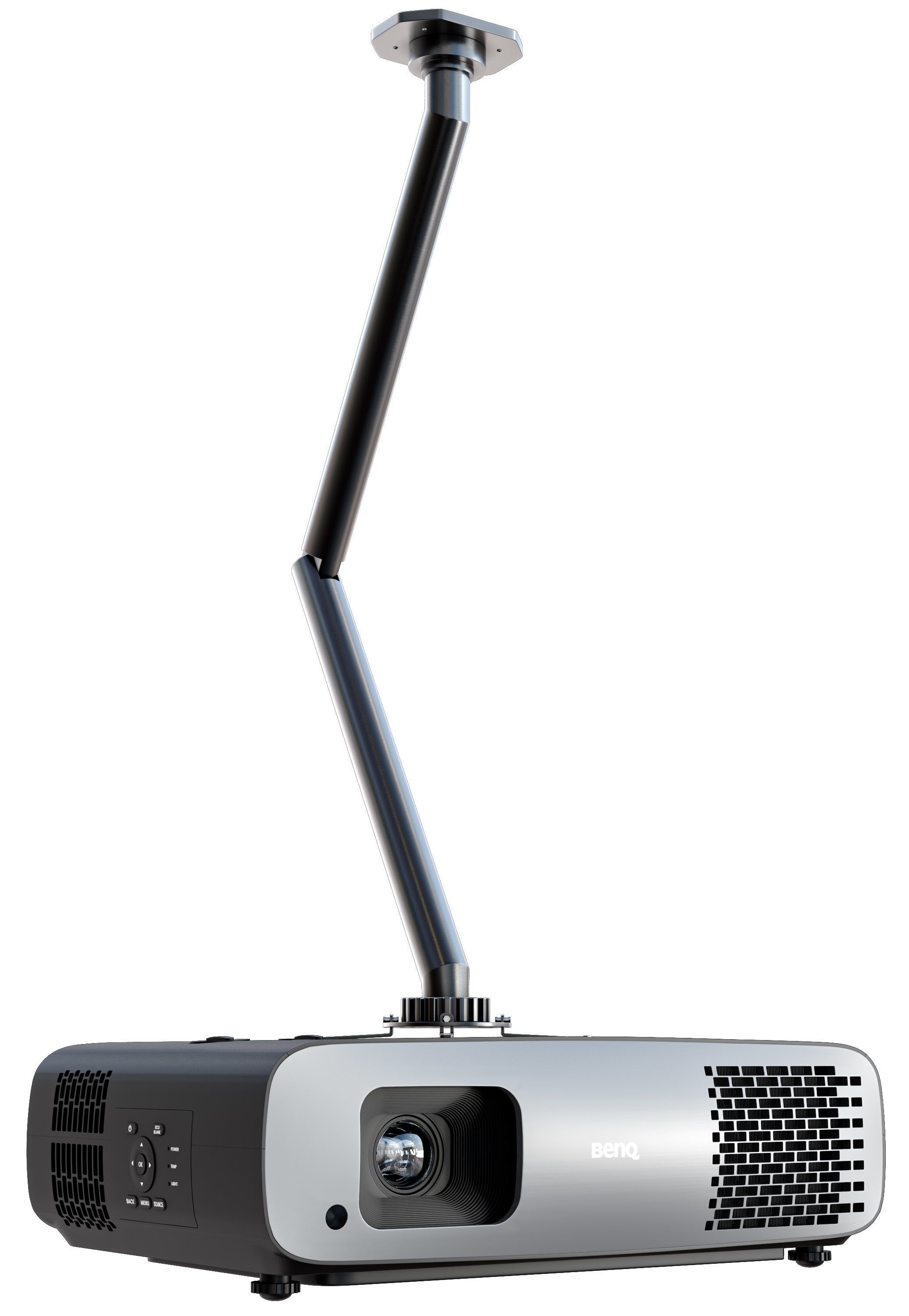 benq digital projector Low-poly 3D model_7