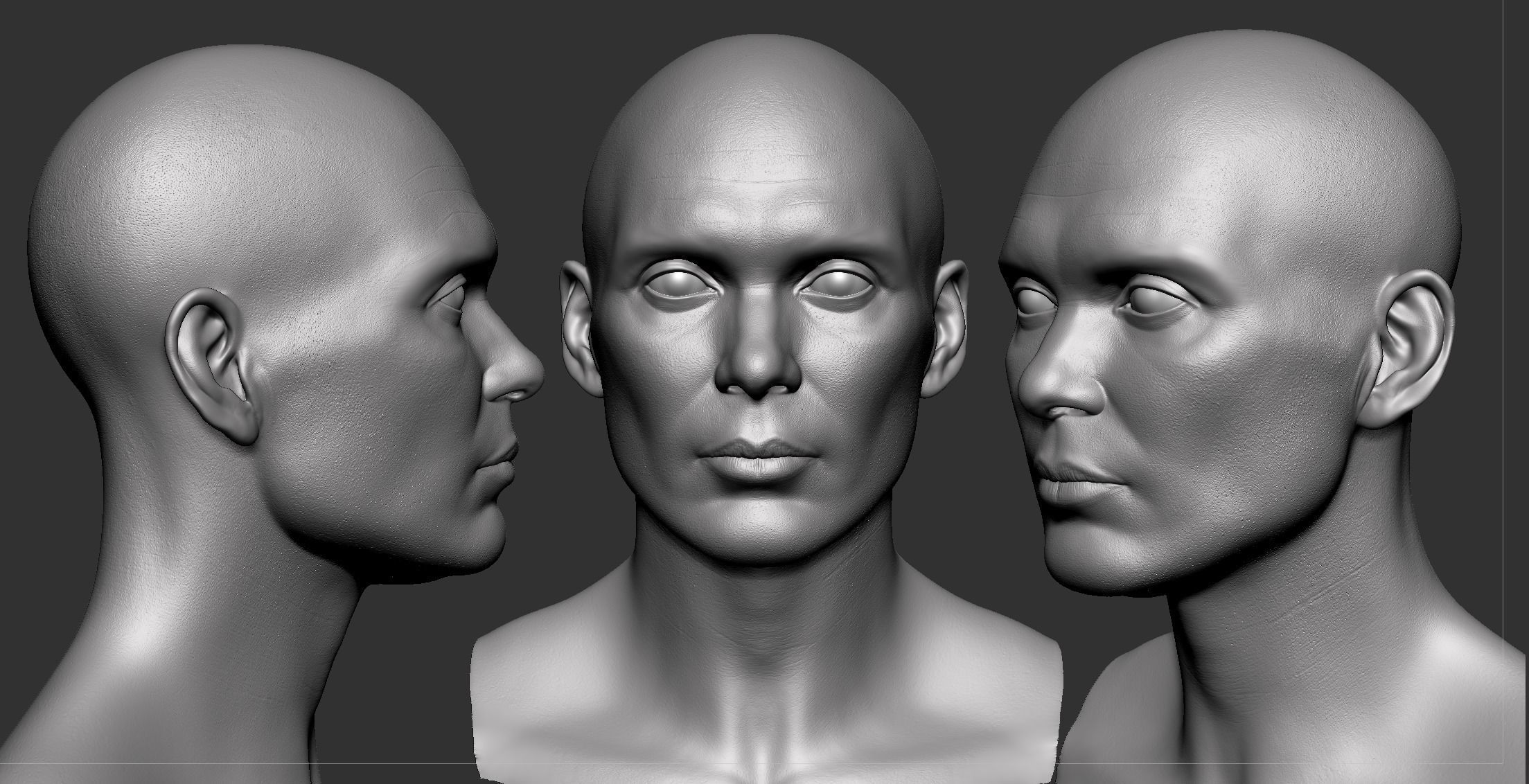  Cillian Murphy Head 3D model_1
